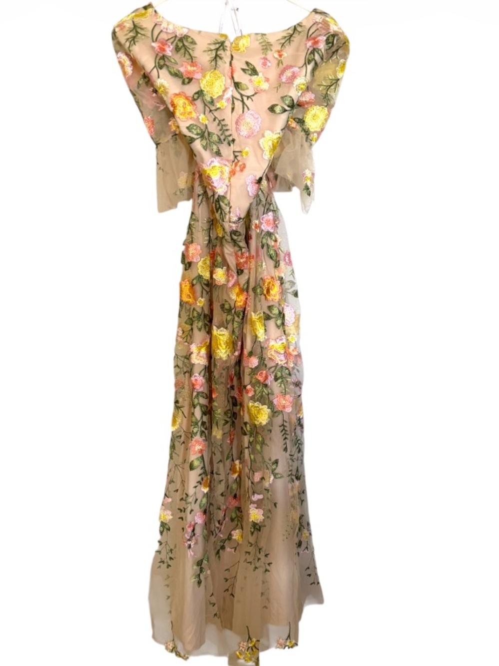 AW Bridal Cream floral embroidered maxi dress NWT - Picture 3 of 7